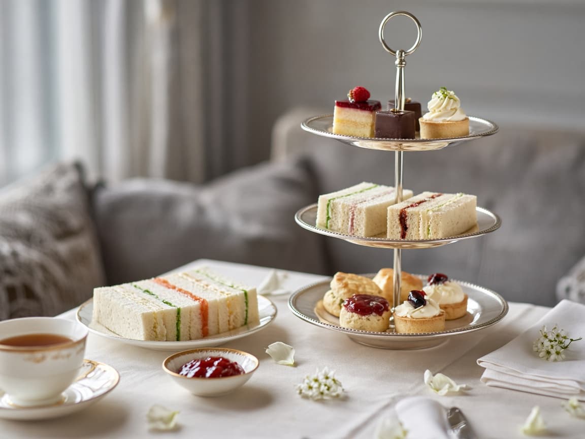 Patisserie detail for afternoon tea